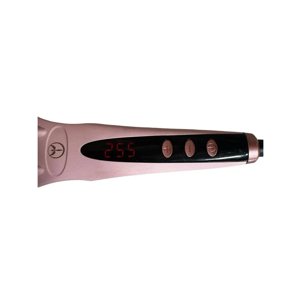 L'ange Le Vite Hair Straightening Brush Blush Pink Ceramic Digital Heat Control